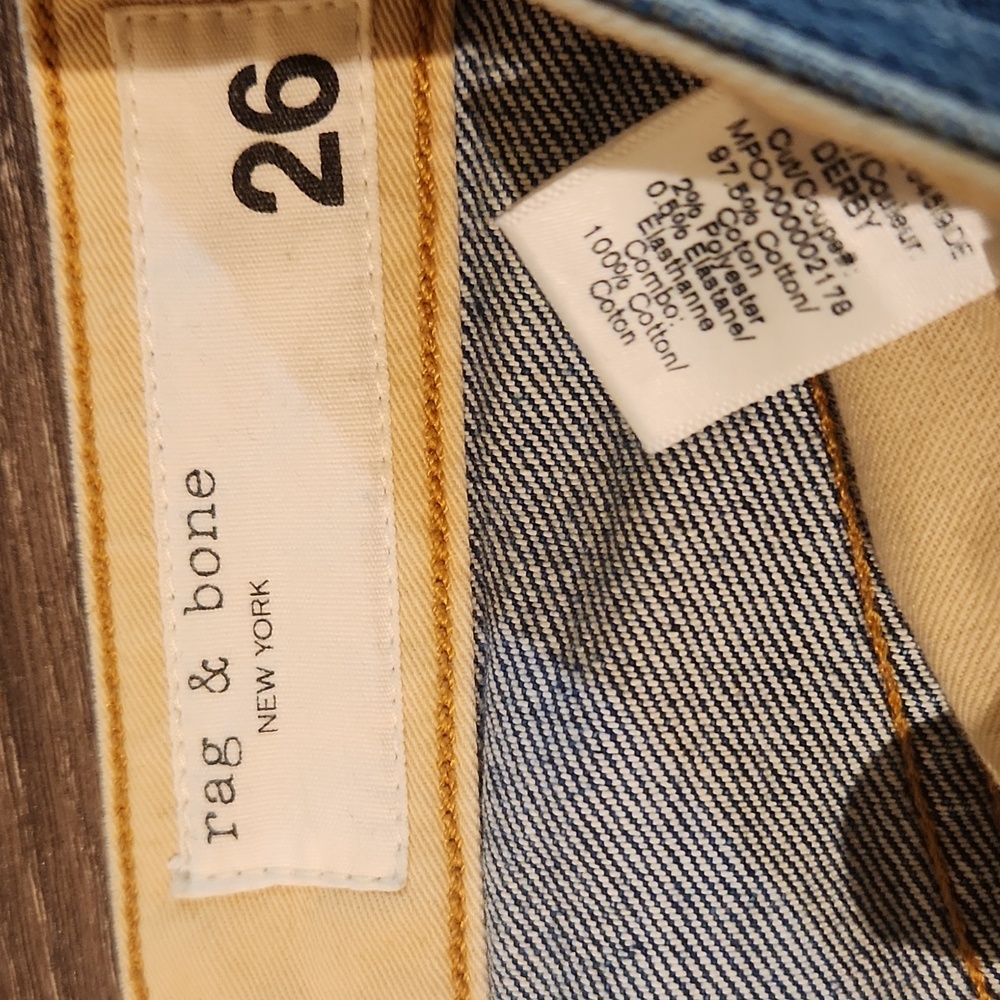 ❤️ NWOT! RAG & BONE MAYA HIGH RISE ANKLE STRAIGHT JEANS, 2 (26) - Picture 7 of 14